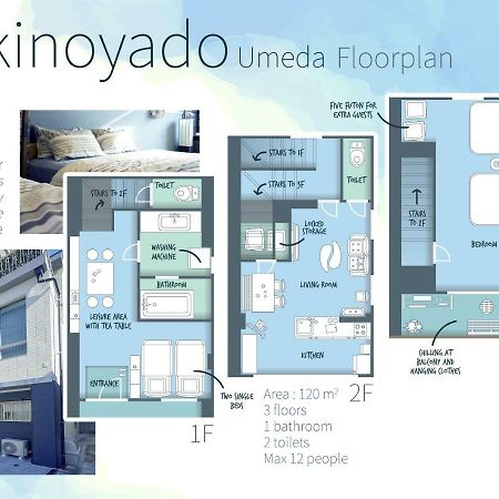 شقة Yukinoyado Umeda أوساكا المظهر الخارجي الصورة